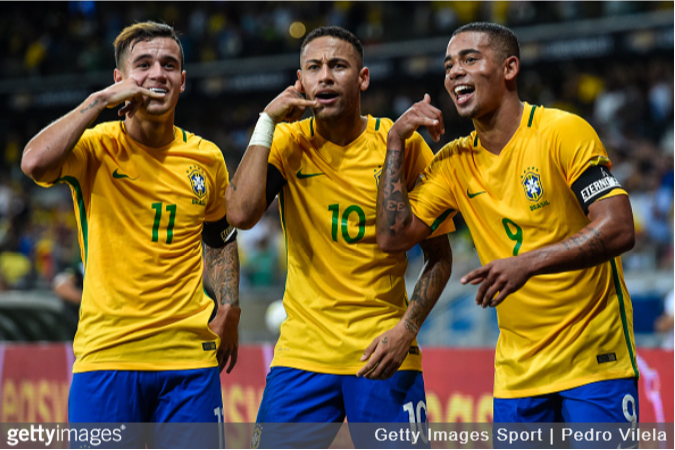 Coutinho, Neymar and Jesus